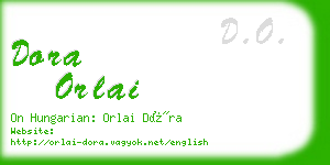 dora orlai business card